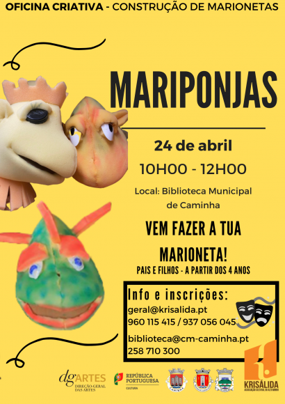 Oficina Criativa - Constru&ccedil;&atilde;o de Marionetas